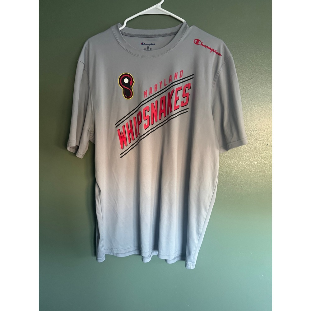 Champion Maryland Whipsnakes PLL XL Gray Performance Tee